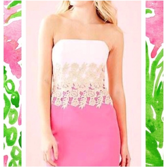 Lilly Pulitzer Dresses & Skirts - Lilly Pulitzer Pink and White Mini Dress